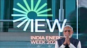 Thủ tướng Ấn Độ Narendra Modi phát biểu tại một sự kiện ở Bengaluru, Ấn Độ, ngày 6-2-2023. Ảnh: AFP/TTXVN