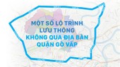 Một số lộ trình lưu thông không qua địa bàn quận Gò Vấp