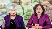 Bộ trưởng Tài chính Mỹ Janet Yellen và Thống đốc Ngân hàng Nhà nước Việt Nam Nguyễn Thị Hồng.