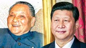 Nếu như ông Đặng Tiểu Bình (trái) thúc đẩy kinh tế đất nước bằng việc ủng hộ người giàu, thì ông Tập Cận Bình chủ trương trấn áp tham nhũng từ các ông trùm là nhà giàu…