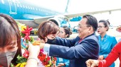 Khách du lịch Hàn Quốc cũng rất tiềm năng, do vậy cần một chiến lược truyền thông trở lại sau Covid-19 với một kịch bản và chiến lược rõ ràng. Trong ảnh: Khánh Hoà đón khách Hàn Quốc dịp đầu năm mới 2023.
