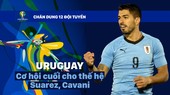 Bảng C: URUGUAY Cơ hội cuối cho thế hệ Suarez, Cavani