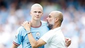 Erling Haaland và HLV Pep Guardiola