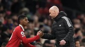 HLV Erik Ten Hag và Marcus Rashford