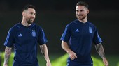Lionel Messi và Mac Allister