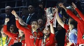 Man United trong lễ đăng quang Cúp Liên đoàn