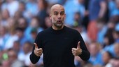 Pep Guardiola trong ngày đăng quang ở sân Etihad