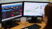 Chứng khoán giảm mạnh khiến nhiều nhà đầu tư đặt lệnh bán bằng mọi giá. Trong ảnh: hoạt động môi giới tại một công ty chứng khoán ở TP.HCM - Ảnh: QUANG ĐỊNH