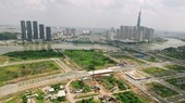Khu đô thị mới Thủ Thiêm sau hơn 20 năm quy hoạch. (Ảnh: Quang Nhựt/TTXVN)