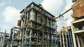 Dây chuyền sản xuất thép xây dựng dở dang của dự án TISCO-2 tại khu vực Lưu Xá (Thái Nguyên). (Ảnh TRẦN HẢI)