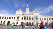 Loại hình xe đạp công cộng tại Thành phố Hồ Chí Minh cũng đang được người dân đón nhận nhiệt tình. (Ảnh: CTV/Vietnam+)