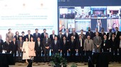 Các đại biểu tham dự hội nghị quốc tế Tăng cường hợp tác với quỹ đầu tư nhằm huy động tài chính xanh phục vụ tăng trưởng bền vững và cơ cấu lại doanh nghiệp nhà nước.