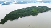 Cù lao Phú Lợi rộng 75 ha, vị trí sẽ được chọn trong quy hoạch cảng trung chuyển quốc tế Cần Giờ.