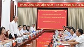 Quang cảnh buổi làm việc. Ảnh: VIỆT DŨNG