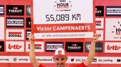 Victor Campenaerts lập KLTG đua xe tốc độ 1 tiếng đồng hồ