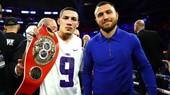 Lomachenko (áo xanh) và Lopez