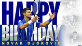 US Open chúc mừng sinh nhật 34 tuổi của Djokovic