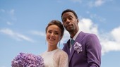 Svitolina và Monfils trong trang phục cưới rất dễ thương