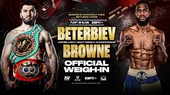 Hình ảnh quảng bá trận Beterbiev vs Browne