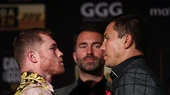 Golovkin (phải) tái chiến Canelo cuối tuần này
