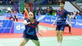 Vân Anh và Văn Hải từng thi đấu tại SEA Games 31 vừa qua và bây giờ đã chơi tốt để giúp đội Bắc Giang có ngôi vô địch hỗn hợp toàn quốc 2022. Ảnh: B.BG