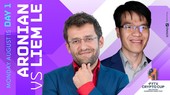 Quang Liêm đã thua trận đầu tiên tại giải ở Miami. Ảnh: Chess24