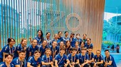 Đội aerobic Việt Nam đang có mặt tại Thái Lan thi đấu vô địch châu Á 2022. Ảnh: AerobicVN