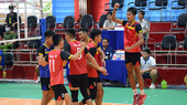 Bóng chuyền nam Trà Vinh đang rất khát khao thăng hạng sau vòng chung kết hạng A năm nay. Ảnh: T.THẢO