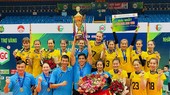 Đội nữ Thái Bình là đương kim vô địch quốc gia và có cơ hội dự vô địch các CLB châu Á 2022. Ảnh: MINH CHIẾN