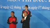 Quỳnh Như từng giành HCV 50m ngửa nữ tại Đại hội thể thao toàn quốc lần 9-2022 vào năm ngoái. Ảnh: LƯỢNG LƯỢNG
