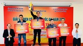 Phạm Thành Bảo là nhà vô địch cờ tiêu chuẩn năm nay. Ảnh: THÀNH TRUNG