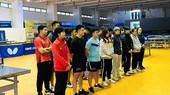 Các tay vợt của đội tuyển bóng bàn Việt Nam sẽ có đợt tập huấn dài ngày tại Trung Quốc trong tháng 4. Ảnh: MINH MINH
