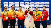 Nguyễn Thị Hương (thứ 2 bên phải, từ ngoài vào) đã giành HCĐ ở giải vô địch thế giới năm 2019. Ảnh: NHƯ CƯỜNG