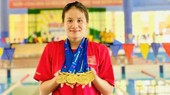 Võ Thị Mỹ Tiên đã thi đấu xuất sắc ở giải bơi hồ ngắn quốc gia năm nay. Ảnh: ỐC TIÊU