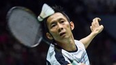 Tiến Minh chơi đầy nỗ lực trong trận đầu tại giải. Ảnh: D.P