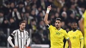 Ludovic Blas ăn mừng bàn thắng vào lưới Juventus