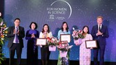 The 3 winners of L’Oreal – UNESCO for Women in Science 2019. (Photo: SGGP)