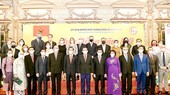 HCMC leaders and leaders of foreign representative agencies in the city. (Photo: SGGP)