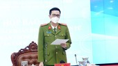 Deputy Director of the Center for National Population Database under C06 is presenting his speech in the press conference. (Photo: SGGP)