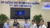 Deputy Director of the HCMC Justice Department Nguyen Van Vu (third from the right) is discussing the pilot in the meeting. (Photo: SGGP)