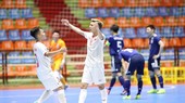 Niềm vui của Lâm Tới sau bàn mở tỷ số của trận đấu. Ảnh: ANH TRẦN