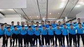 Toàn đội tại sân bay Tân Sơn Nhất tối 9-2. Ảnh: Anh Trần