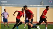 Đội tuyển Thái Lan đang tập luyện chuẩn bị cho vòng loại Asian Cup 2023