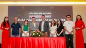 Lãnh đạo Công ty Kamito và VietGoal trong phần ký thỏa thuận tại buổi lễ