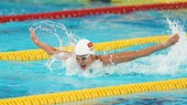 Ánh Viên thi đấu vòng loại 400m cá nhân hỗn hợp sáng 21-8. Ảnh: DŨNG PHƯƠNG