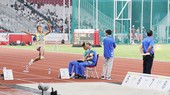 Nhà vô địch Bùi Thị Thu Thảo sẽ dự tranh chung kết nhảy 3 bước nữ. Ảnh: DŨNG PHƯƠNG