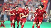 Niềm vui chiến thắng của các tuyển thủ bóng đá Việt Nam trong năm 2022 Ảnh: HOÀNG YẾN