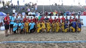Đội tuyển bóng ném bãi biển nam Việt Nam thắng tuyệt đối tại SEA Games 31. Ảnh: DŨNG PHƯƠNG