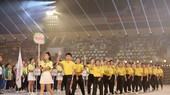 Các đoàn thể thao dự đại hội tham gia diễu hành tại lễ khai mạc. Ảnh: DŨNG PHƯƠNG
