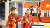 Nguyễn Thành Lộc (phải) và Đỗ Đình Toàn là 2 kình ngư nổi bật của TPHCM góp mặt ở đội tuyển lặn Việt Nam